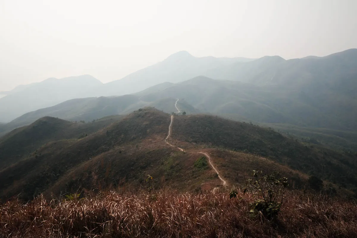 View from the peak of Ling Wui Shan at 490m